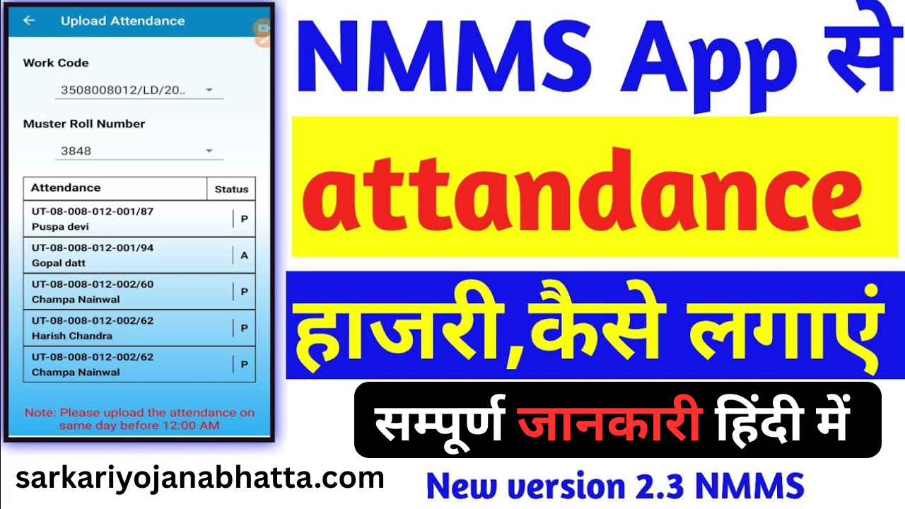 NREGA NMMS Daily Attendance Report